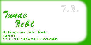 tunde nebl business card